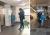 Jongen met syndroom van Down loopt met zijn moeder door de gangen van het ziekenhuis